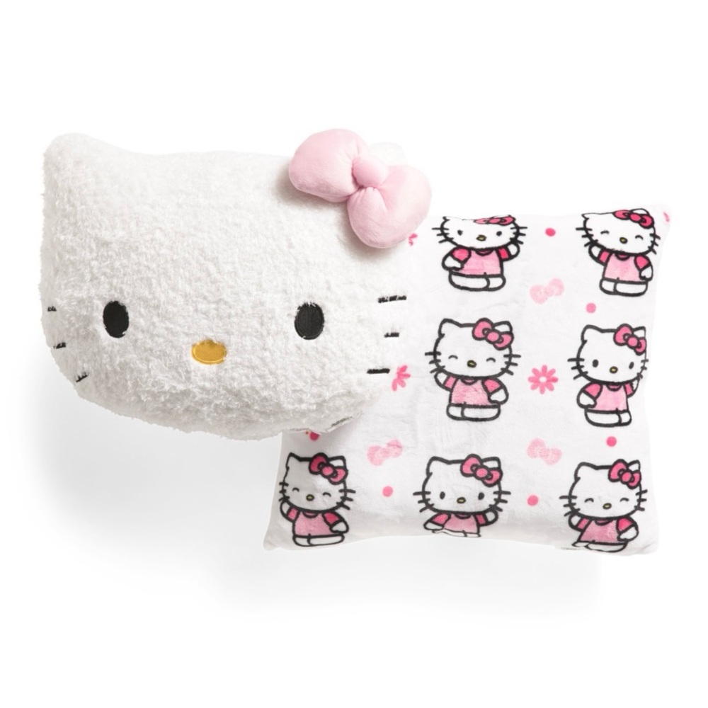 NWT Hello Kitty Plush Pillow Set